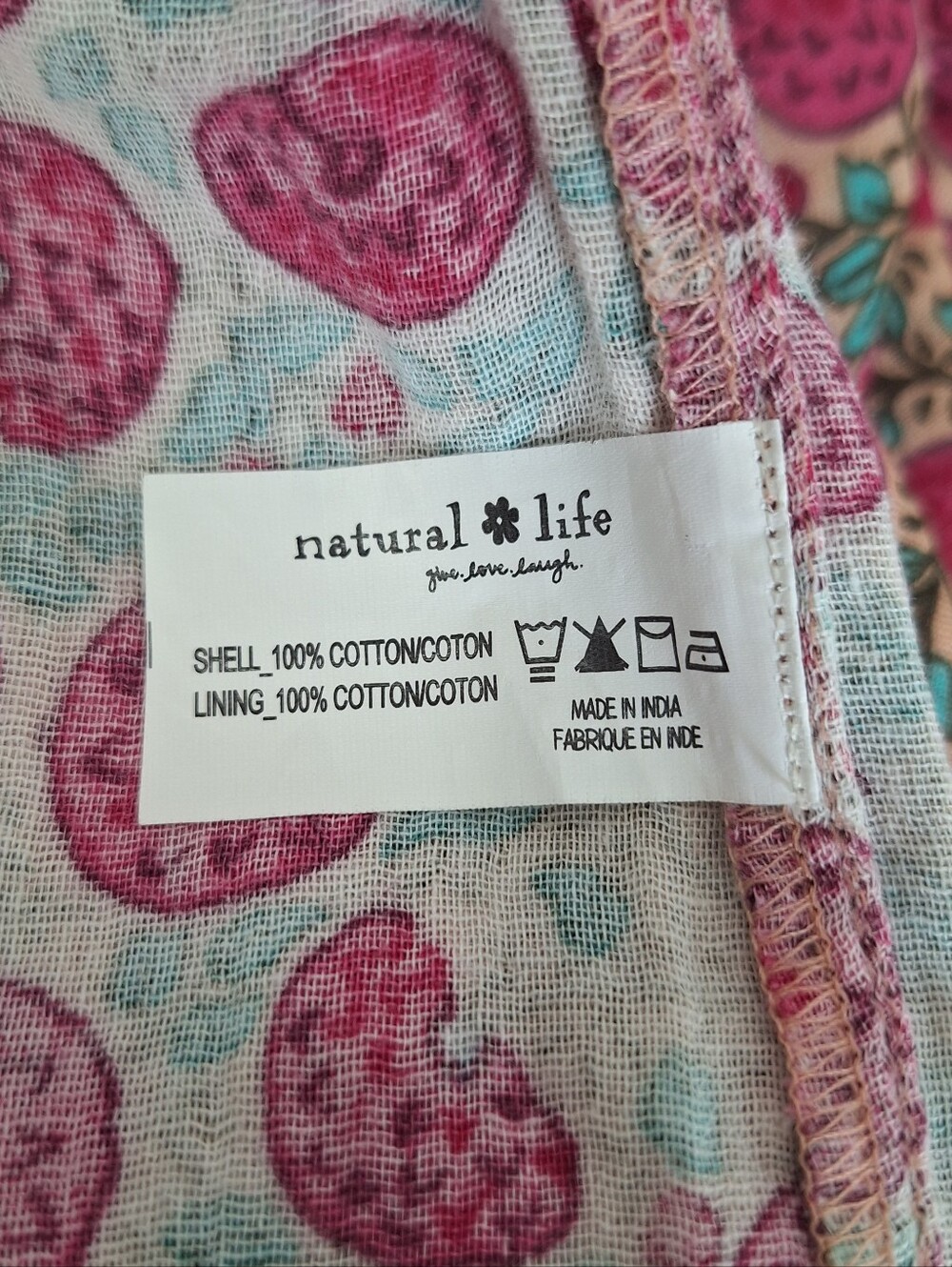 NWOT NATURAL LIFE Floral Wide Leg Jumpsuit in Pink and Navy - Picture 10 of 11